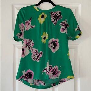Floral Green Women's Top